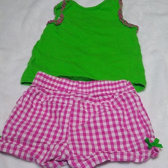 Cute 🥰 Pink Plaid Girls 3T Shorts Outfit - Picture 8 of 8